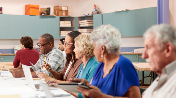 Learning Digital Skills at a community center