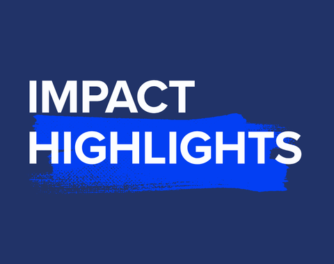 graphic image with text Impact Highlights